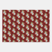 Festliche Weihnachtsglocken Geschenkpapier Set (Vorderseite 2)
