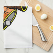 Festliche Weihnachtsglocken Geschirrtuch (Viertel Falte)