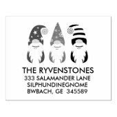 Festliche Weihnachtsgnomen Gummistempel (Prägung)