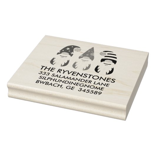 Festliche Weihnachtsgnomen Gummistempel (Stempel)