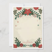 “Festliche Weihnachtsgrußkarte Feiertagskarte (Rückseite)