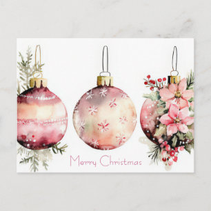 Festliche Weihnachtsgrußkarte Postkarte