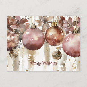 Festliche Weihnachtsgrußkarte Postkarte