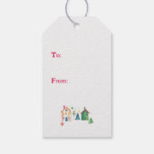 Festliche Weihnachtshäuser - Geschenk-Tag Geschenkanhänger (Rückseite)