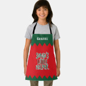 festliche Weihnachtshelferin lustig personalisiert Schürze (Insitu)