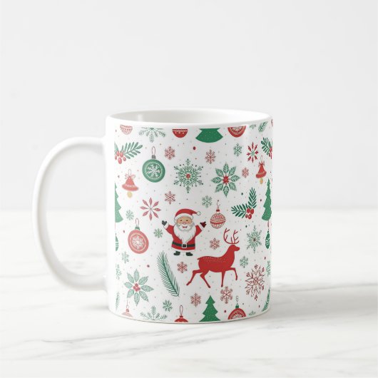 "Festliche Weihnachtskaffee-Tasse" Kaffeetasse (Links)