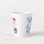 Festliche Weihnachtskaffee-Tasse mit Ferienwohnung Milchtasse (Vorderseite)