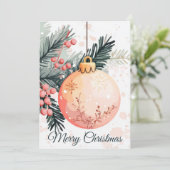 Festliche Weihnachtskarte Feiertagskarte (Stehend Vorderseite)