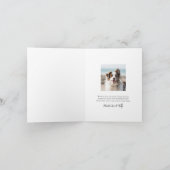 Festliche Weihnachtskarte für das Weihnachtsgebäck Feiertagskarte (Innenseite)