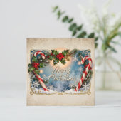 Festliche Weihnachtskarte mit Shine (Stehend Vorderseite)