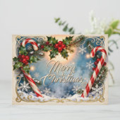 Festliche Weihnachtskarte mit Shine (Stehend Vorderseite)