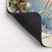 Festliche Weihnachtskarte mit Shine Mousepad (Ecke)