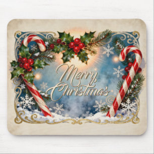 Festliche Weihnachtskarte mit Shine Mousepad