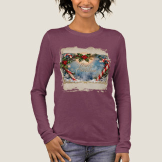 Festliche Weihnachtskarte mit Shine Tri-Blend Shirt