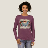 Festliche Weihnachtskarte mit Shine Tri-Blend Shirt (Volle Vorderseite)