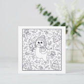 Festliche Weihnachtskinderfarben Karte (Stehend Vorderseite)