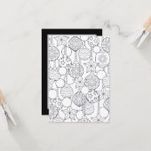 Festliche Weihnachtskinderfarbenkarte Karte (Vorderseite/Rückseite Beispiel)