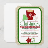 Festliche Weihnachtskochtausch-Party Einladung (Vorne/Hinten)