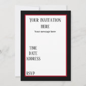 Festliche Weihnachtskunst Deko Lady Einladung (Rückseite)