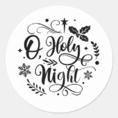 Festliche Weihnachtskunst Runder Aufkleber (Vorderseite)