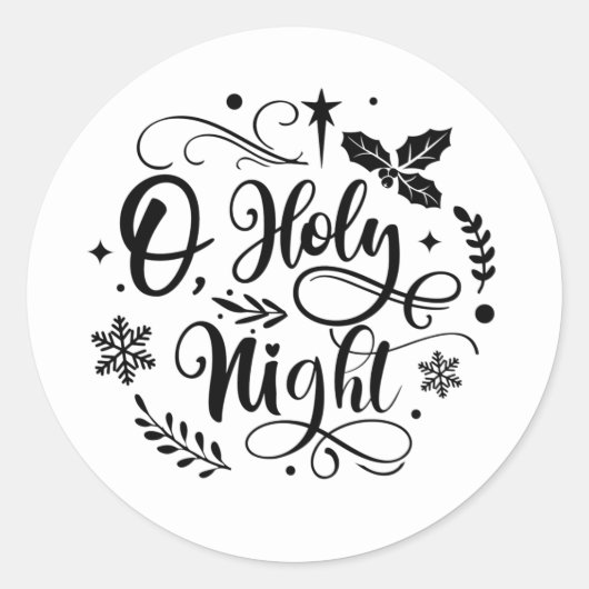 Festliche Weihnachtskunst Runder Aufkleber (Vorderseite)