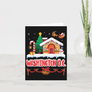 Festliche Weihnachtslandschaft in Washington D.c. Karte