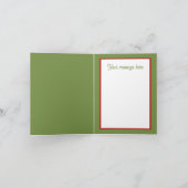 Festliche Weihnachtslandschlepper Feiertagskarte (Innenseite)