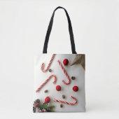 Festliche Weihnachtsmann-Tüte Tasche (Vorderseite)