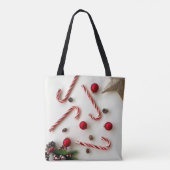 Festliche Weihnachtsmann-Tüte Tasche (Rückseite)