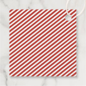 Festliche Weihnachtsmannmütze Geschenkanhänger (Rückseite)