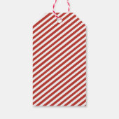 Festliche Weihnachtsmannmütze Geschenkanhänger (Rückseite)