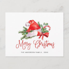 Festliche Weihnachtsmannmütze Weihnachten Gruß Url Postkarte