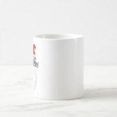 Festliche Weihnachtsmannmütze Weihnachtsdesign Kaffeetasse (Mittel)