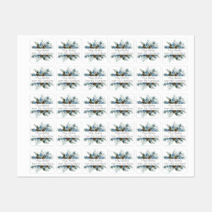 Festliche Weihnachtsmarke von Evergreen Etiketten