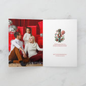 Festliche Weihnachtsnachtsnachtsnahrung personalis Karte (Innenseite)