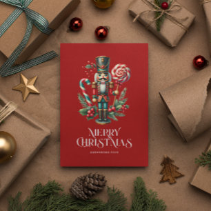 Festliche Weihnachtsnachtsnachtsnahrung personalis Karte