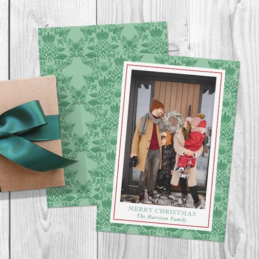 Festliche Weihnachtsschmuck Ananas Foto Feiertagskarte