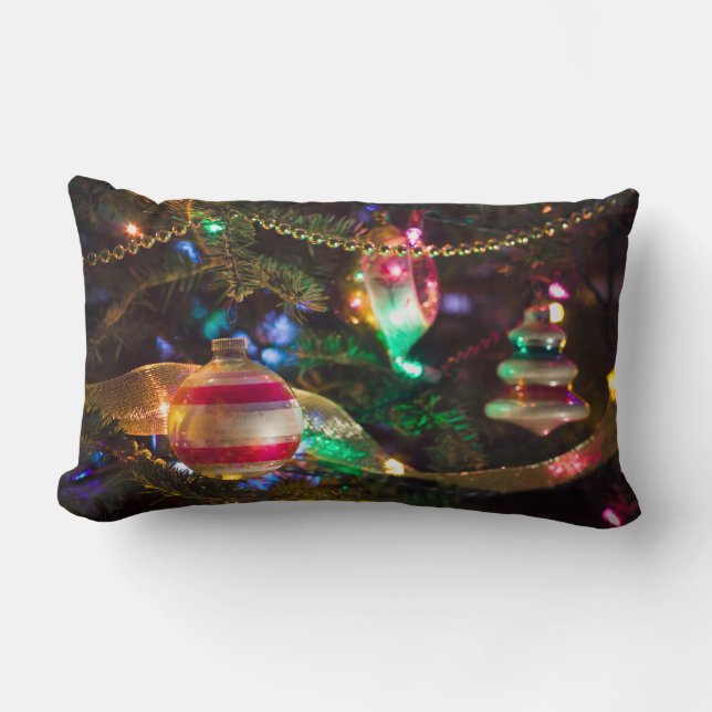 Festliche Weihnachtsschmuck Lendenkissen (Vorderseite)