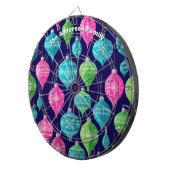 Festliche Weihnachtsschmuck Personalisiert Dartscheibe (Vorderseite rechts)