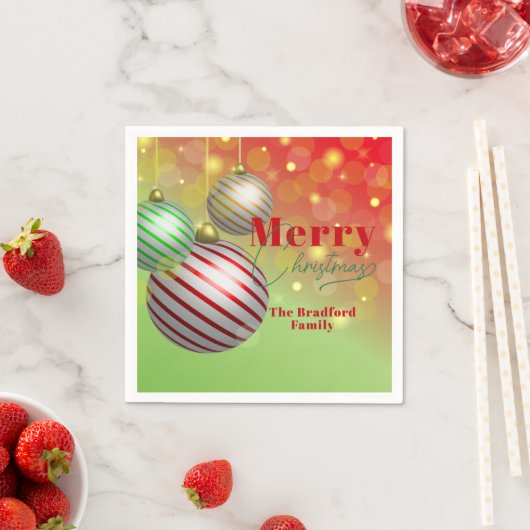 Festliche Weihnachtsschmuck twinken goldene Lichte Serviette (Beispiel)