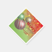 Festliche Weihnachtsschmuck twinken goldene Lichte Serviette (Ecke)