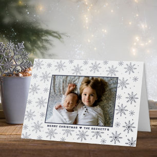 Festliche Weihnachtsschneeflocken Foto