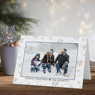 Festliche Weihnachtsschneeflocken Foto