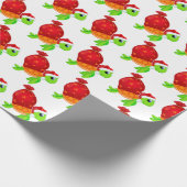 Festliche Weihnachtsstrand Meeresschildkröte gefli Geschenkpapier (Ecke)