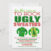 Festliche Weihnachtssüßer-Party Einladung (Vorderseite)