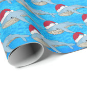 Festliche Weihnachtswal-Liebhaber gefliest Geschenkpapier (Rolleneckpunkt)