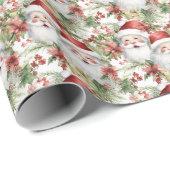 Festliche Weihnachtswasserfarbe Geschenkpapier (Rolleneckpunkt)