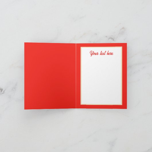 Festliche Weihnachtswasserfarbe Karte (Innenseite)