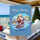 Festliche Weihnachtswasserfarbe Karte