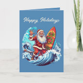 Festliche Weihnachtswasserfarbe Karte (Vorderseite)